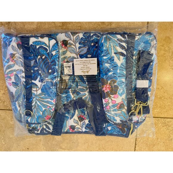 Lilly Pulitzer NWT 3 Piece Set Duffle Bag Tote Bag & Pouch Best Fronds Forever F - Picture 4 of 9